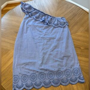 Vineyard Vines Blue One Shoulder Dress